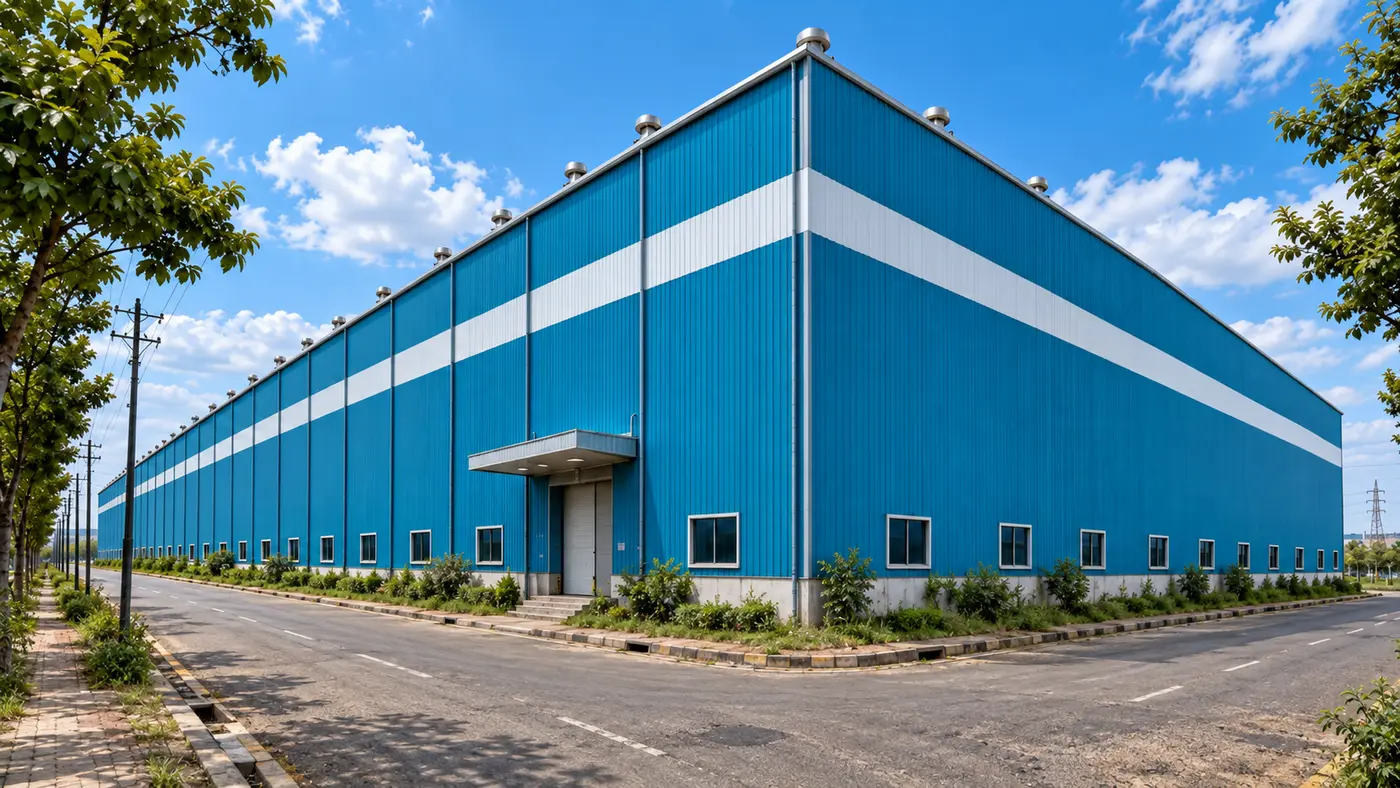 Blue Air Vision warehouse on an industrial estate